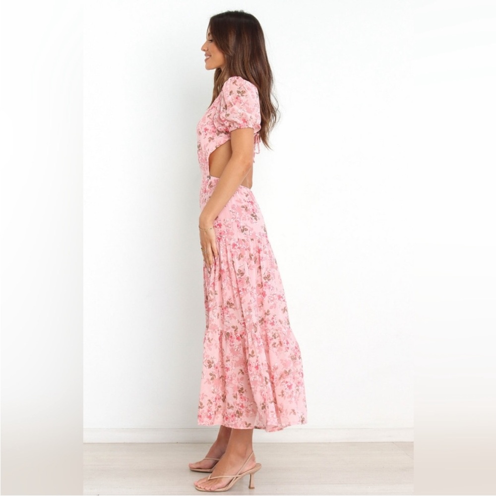 Petal & Pup Floral Pink Maxi Dress - Picture 3 of 7